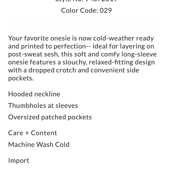 NWT FP Movement by Free People Hot Shot Long Sleeve Printed Onesie Small - Picture 5 of 13